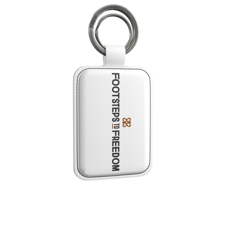 Footsteps Leather Keyring