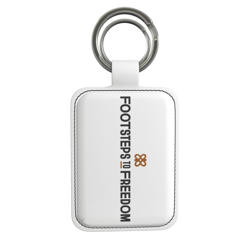 Footsteps Leather Keyring